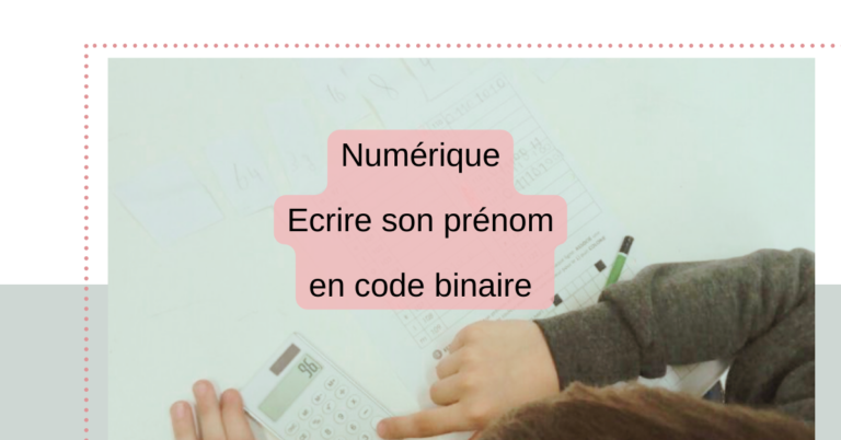 Lire la suite à propos de l’article Ecrire son prénom (et des nombres) en code binaire