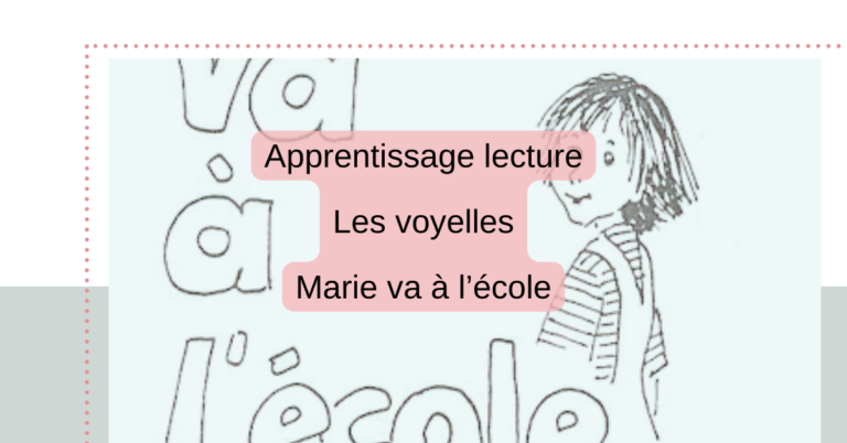 Lire la suite à propos de l’article Les voyelles – Marie va à l’école