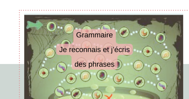 Lire la suite à propos de l’article Je reconnais et j’écris des phrases
